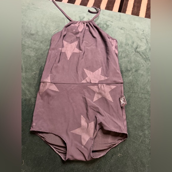 Nununu black bathing suit star halter size 3-4 - Picture 1 of 4